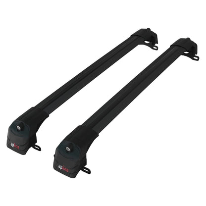 Compatible avec Cadillac XT5 2016-2024 ACE-2 modèle Barres de Toit Railing Porte-Bagages de Voiture Noir Aluminium Barres