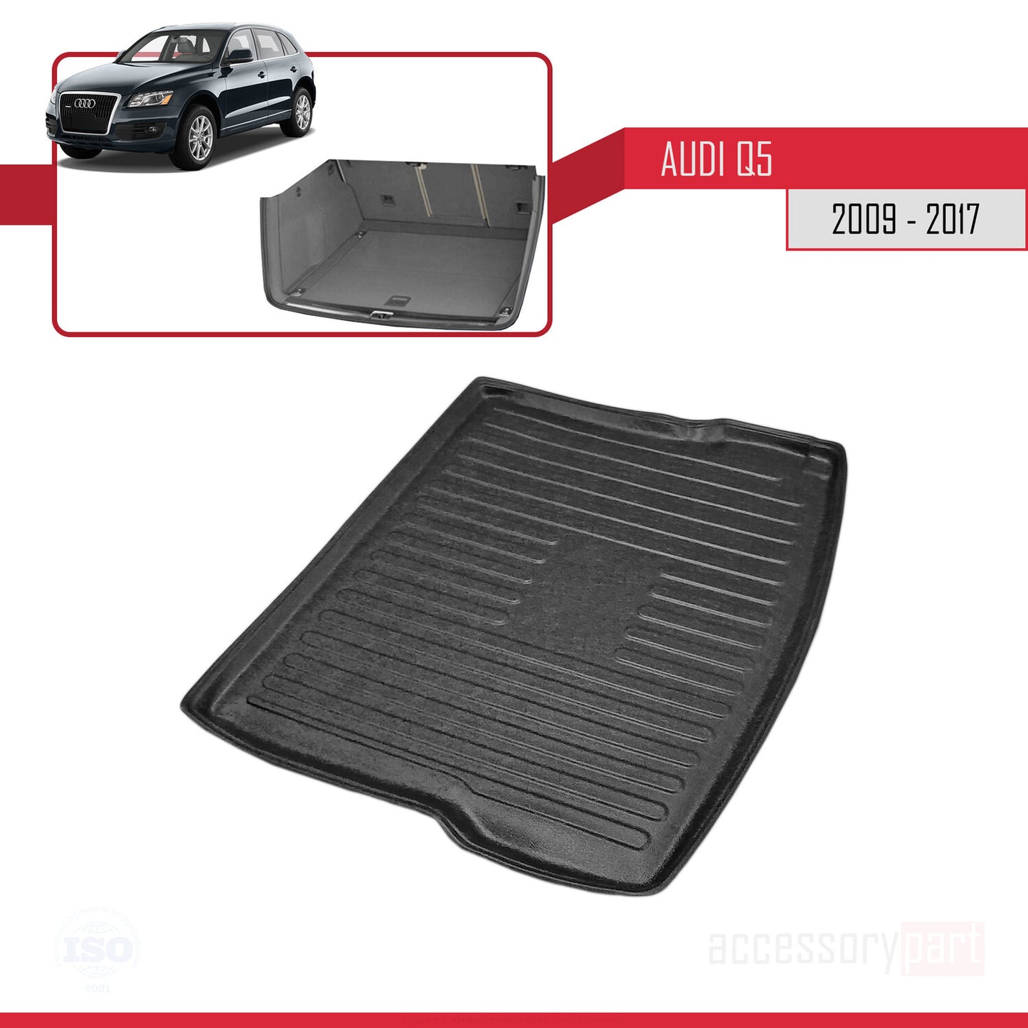 Tapis de Coffre pour Q5 2009-2017 NOIR