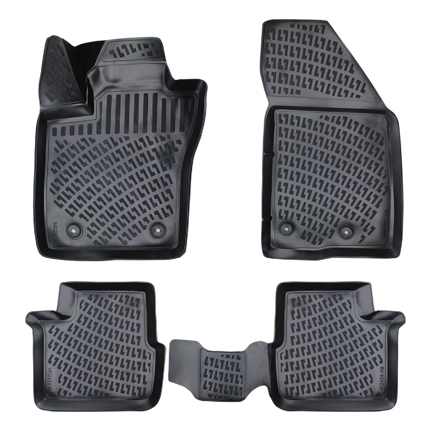 Compatibile con tappetini auto Fiat Egea Station Wagon 2016-2025 4D neri