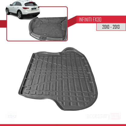 Tapis de Coffre pour Infiniti FX30 2010-2013 Flexible NOIR