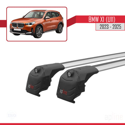 Compatibile con BMW X1 (U11) 2023-2025 ACE-2 Barre portatutto per auto Portapacchi in alluminio grigio 2 barre