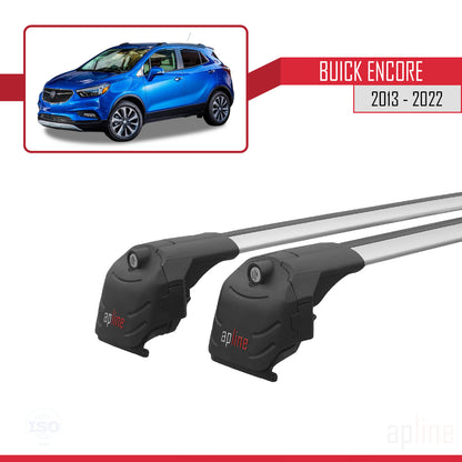 Compatibile con Buick Encore 2013-2022 ACE-2 Portapacchi per auto in alluminio grigio 2 barre