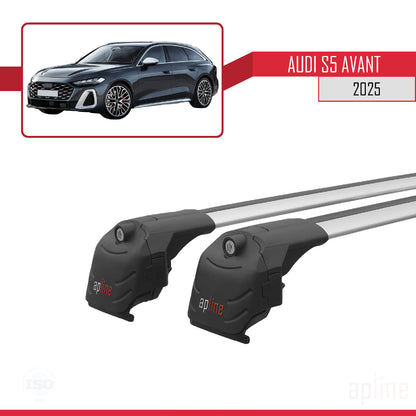 Compatibile con Audi S5 Avant 2024-2025 ACE-2 Barre portatutto per auto Portapacchi in alluminio grigio 2 barre