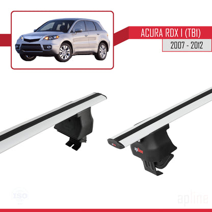 Compatibile con Acura RDX (TB1/2) 2007-2012 ACE-4 Barre portatutto per auto in alluminio grigio 2 barre