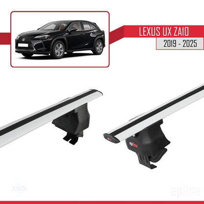 Compatible avec Lexus UX (ZA10) 2019-2025 ACE-4 Barres de Toit Railing Porte-Bagages de Voiture Gris Aluminium 2 Barres