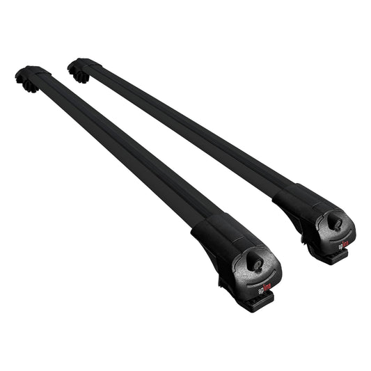 Compatible avec Mercedes EQT / Citan W420 2022-2025 ACE-1 Barres de Toit Railing Porte-Bagages de Voiture Noir Aluminium 2 Barres