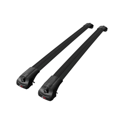 Compatible avec Skoda Yeti 2009-2017 ACE-1 Barres de Toit Railing Porte-Bagages de Voiture Noir Aluminium 2 Barres