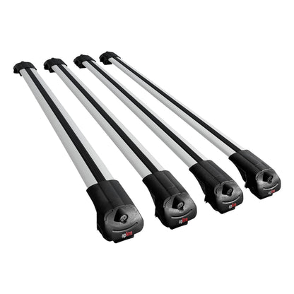 Compatible avec Ford Transit/Tourneo Connect 2002-2013 ACE-1 Barres de Toit Railing Porte-Bagages de Voiture Gris Aluminium 4 Barres