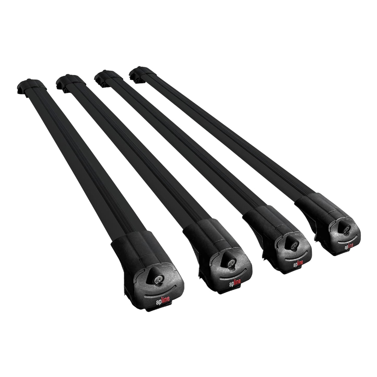 Compatible avec Chevrolet Tahoe 1995-2000 ACE-1 Barres de Toit Railing Porte-Bagages de Voiture Noir Aluminium 4 Barres