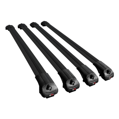 Compatible avec Chevrolet Tahoe 1995-2000 ACE-1 Barres de Toit Railing Porte-Bagages de Voiture Noir Aluminium 4 Barres