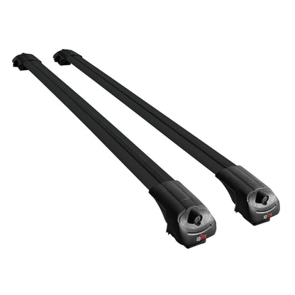 Compatible avec Volvo XC90 II 2015-2025 ACE-1 Barres de Toit Railing Porte-Bagages de Voiture Noir Aluminium 2 Barres