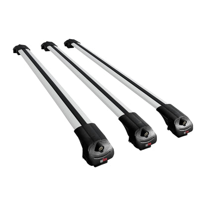 Compatible avec Mazda 6 Wagon 2012-2024 ACE-1 Barres de Toit Railing Porte-Bagages de Voiture Gris Aluminium 3 Barres