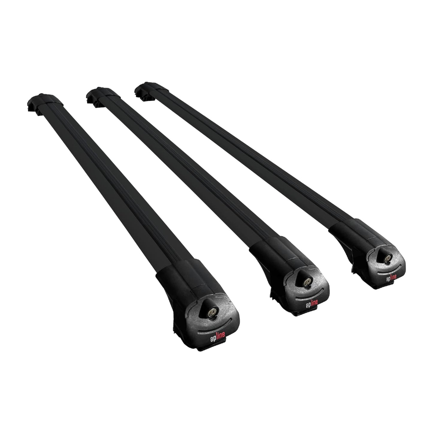 Compatible avec Kia Sportage 1997-2002 ACE-1 Barres de Toit Railing Porte-Bagages de Voiture Noir Aluminium 3 Barres
