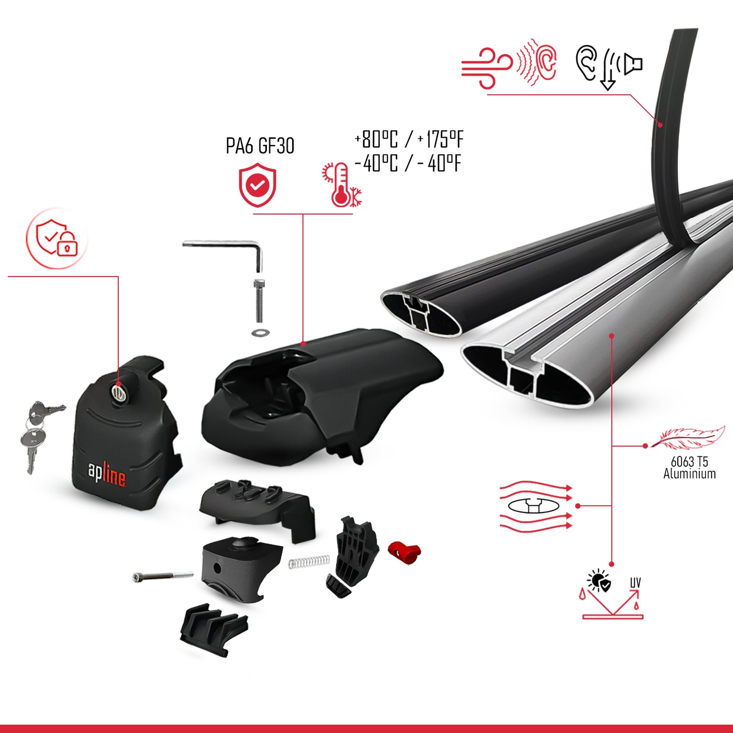 Compatible avec Toyota Proace City Verso 2023-2026 ACE-2 modèle Barres de Toit Railing Porte-Bagages de Voiture Gris Aluminium Barres