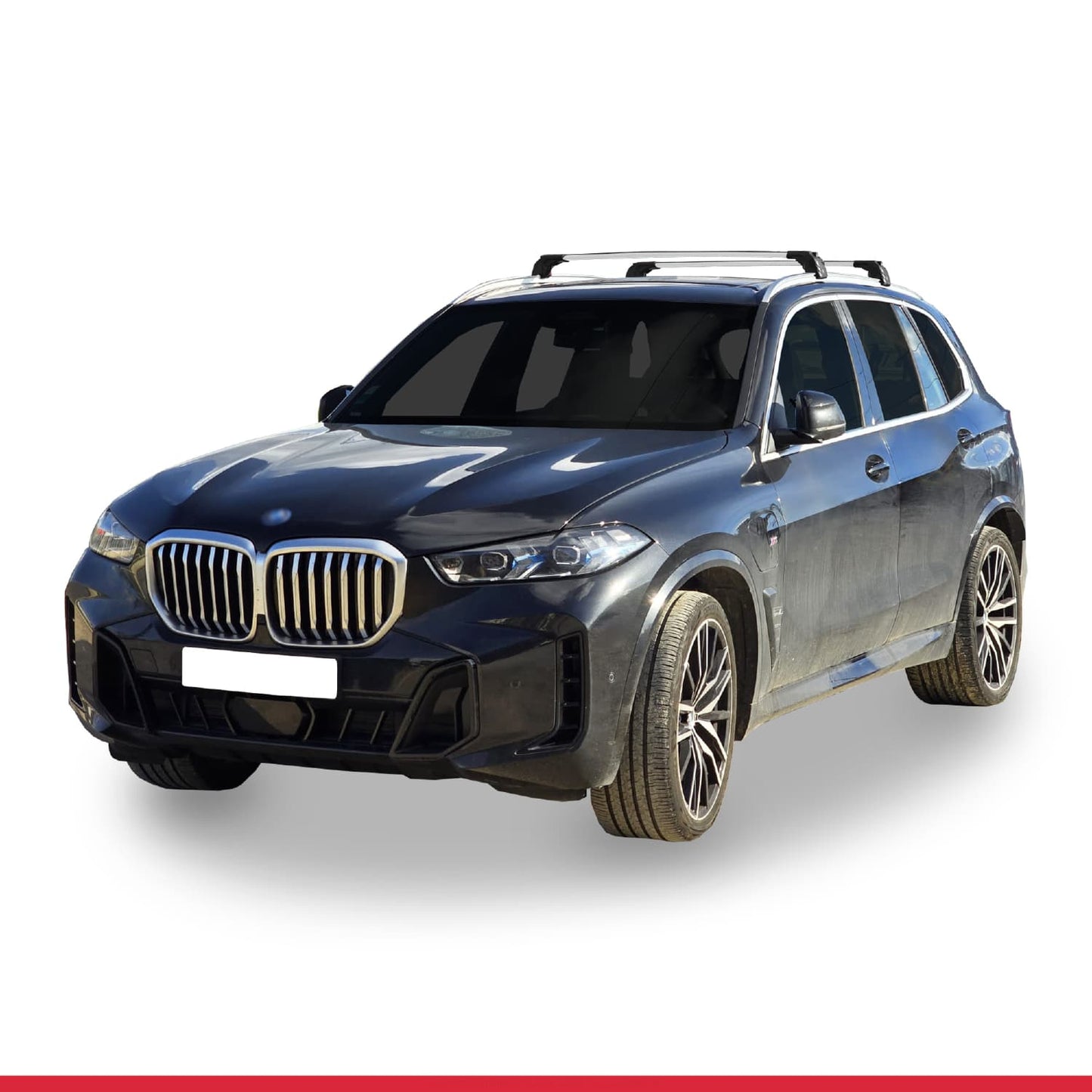 Kompatibel mit BMW X5 (G05) 2019-2025 ACE-2 Dachgepäckträger, Reling, Gepäckträger, graues Aluminium, 2 Stangen