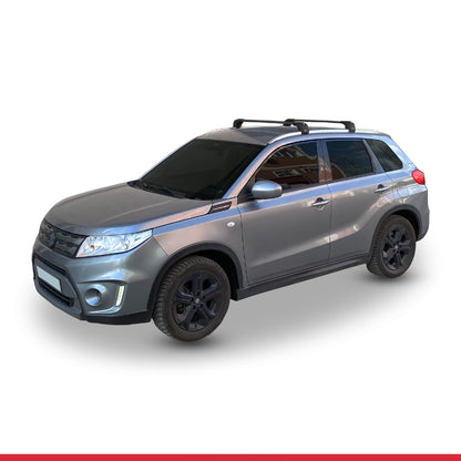 Compatible avec Suzuki Vitara/Escudo (LY) 2015-2025 ACE-2 Barres de Toit Railing Porte-Bagages de Voiture Noir Aluminium 2 Barres