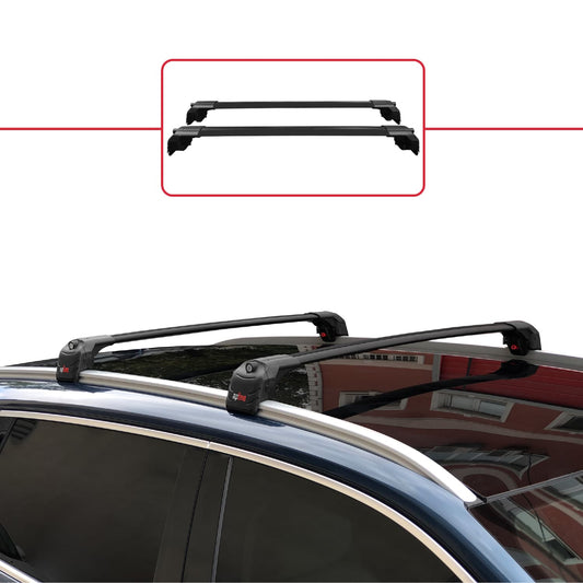 Compatible avec Togg T10X 2023-2026 ACE-2 modèle Barres de Toit Railing Porte-Bagages de Voiture Noir Aluminium Barres