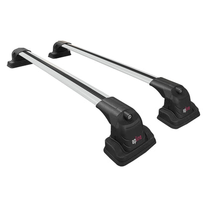 Compatible avec Volkswagen Transporter (T6) 2016-2022 ACE-3 Barres de Toit Railing Porte-Bagages de Voiture Gris Aluminium 2 Barres
