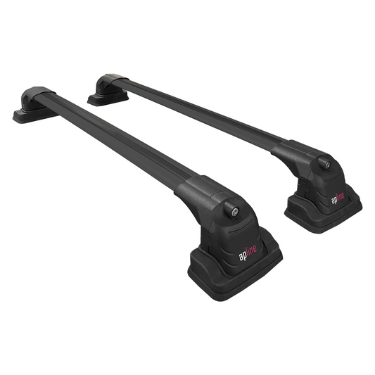 Compatible avec Peugeot 307 2001-2008 ACE-3 Barres de Toit Railing Porte-Bagages de Voiture Noir Aluminium 2 Barres
