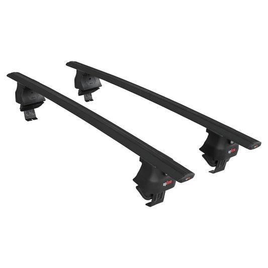 Compatible avec Tata Indica (V1/V2) 1998-2008 ACE-4 Barres de Toit Railing Porte-Bagages de Voiture Noir Aluminium 2 Barres