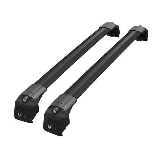 Compatible avec Subaru Forester (SF) 1997-2002 ACE-2 modèle Barres de Toit Railing Porte-Bagages de Voiture Noir Aluminium Barres
