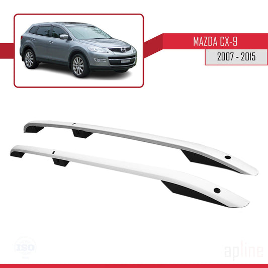 Compatible avec Mazda CX-9 I (TB) 2007-2015 (Empattement Court L1/H1) Rails de Toit Porte-bagages sur le Toit Gris
