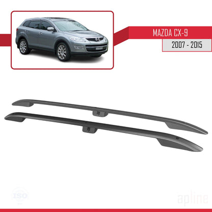 Compatible avec Mazda CX-9 I (TB) 2007-2015 (Empattement Court L1/H1) Rails de Toit Porte-bagages sur le Toit Noir