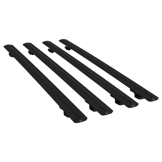 Compatible avec Peugeot Expert 3 Traveller 2017-2025 BASIC Model Barres de Toit Railing Porte-Bagages de Voiture Noir Aluminium 4 Barres