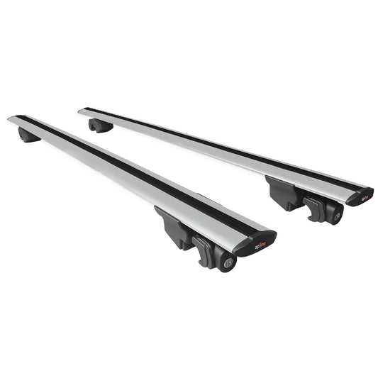 Compatible avec Subaru Forester 2024-2025 HOOK Model Barres de Toit Railing Porte-Bagages de Voiture Gris Aluminium 2 Barres