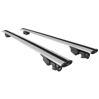 Compatible avec Jeep Cherokee 5 (KL) Pre-Facelift 2014-2018 HOOK Model Barres de Toit Railing Porte-Bagages de Voiture Gris Aluminium 2 Barres