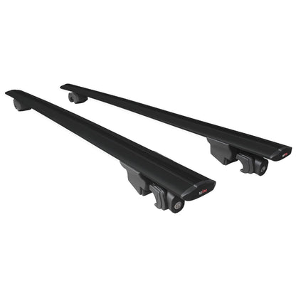 Compatible avec Ford Edge (CD539) 2016-2021 HOOK Model Barres de Toit Railing Porte-Bagages de Voiture Noir Aluminium 2 Barres