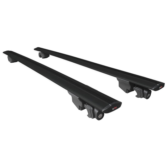Compatible avec Mercedes Citan (W415) 2012-2021 HOOK Model Barres de Toit Railing Porte-Bagages de Voiture Noir Aluminium 2 Barres