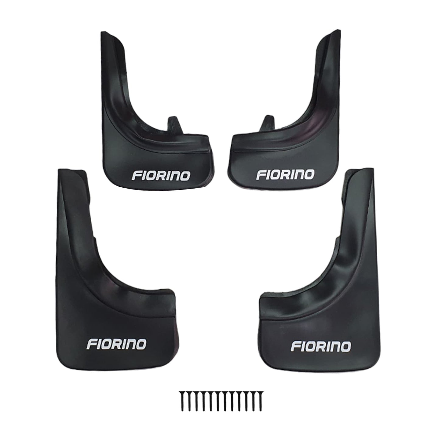 Compatible avec Fiat Fiorino 3 2008-2024 Jeu de Bavettes Garde-boue Avant et Arrière de Voiture 4 Pcs Noir