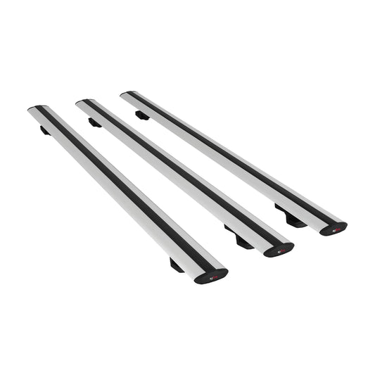 Compatible avec Peugeot 308 (T7) Break 2008-2013 BASIC Model Barres de Toit Railing Porte-Bagages de Voiture Gris Aluminium 3 Barres